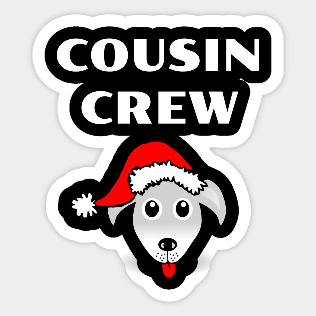 Cousin Crew Christmas Sticker by JustPick